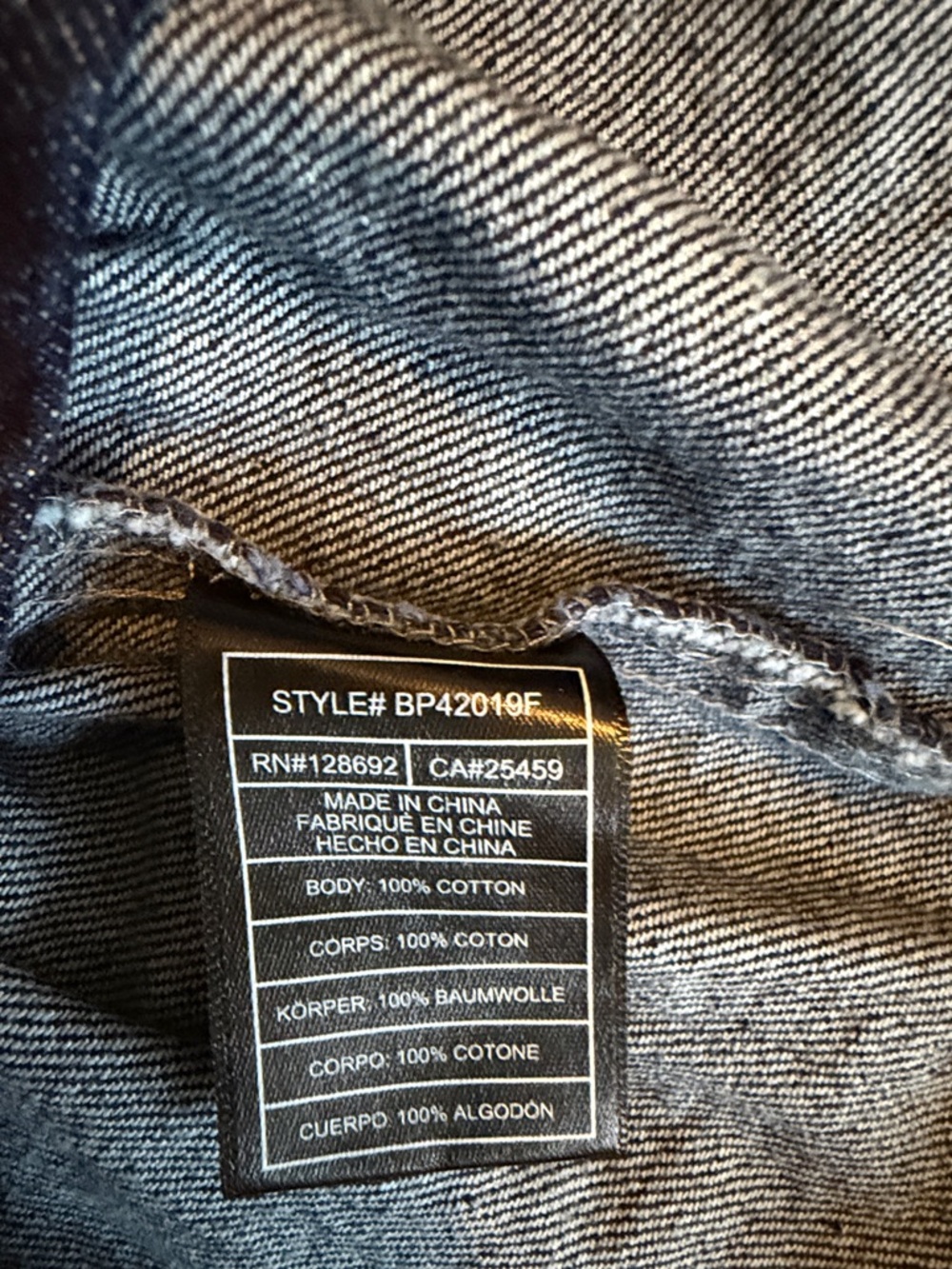 Steve Madden Dark Indigo Denim Peplum Jacket Medium ❤️❤️ - Picture 6 of 6
